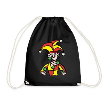 Clown / Joker - Sac de sport léger - noir - Devant