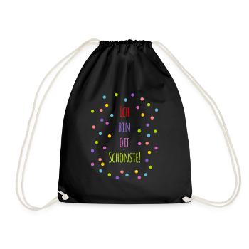 Je suis la plus belle - Sac de sport léger - noir - Devant
