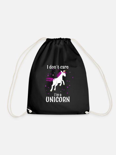 Unicorn Unicorn Magic - Drawstring Bag - black
