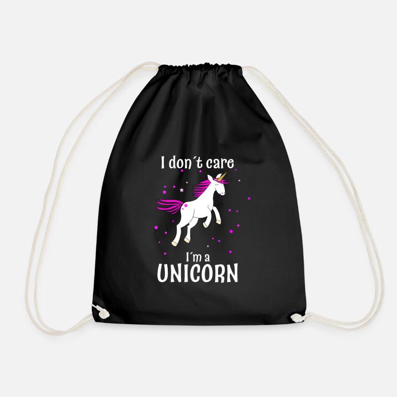 Unicorn Unicorn Magic - Drawstring Bag - black