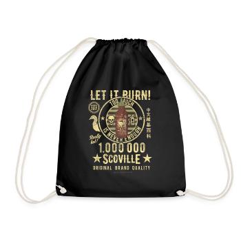 Chili Design Chilisauce 1.000.000 Scoville - Turnbeutel - Schwarz - Vorne