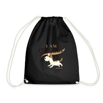Je suis fabuleux - enfants - chien - mignon - super - Sac de sport léger - noir - Devant