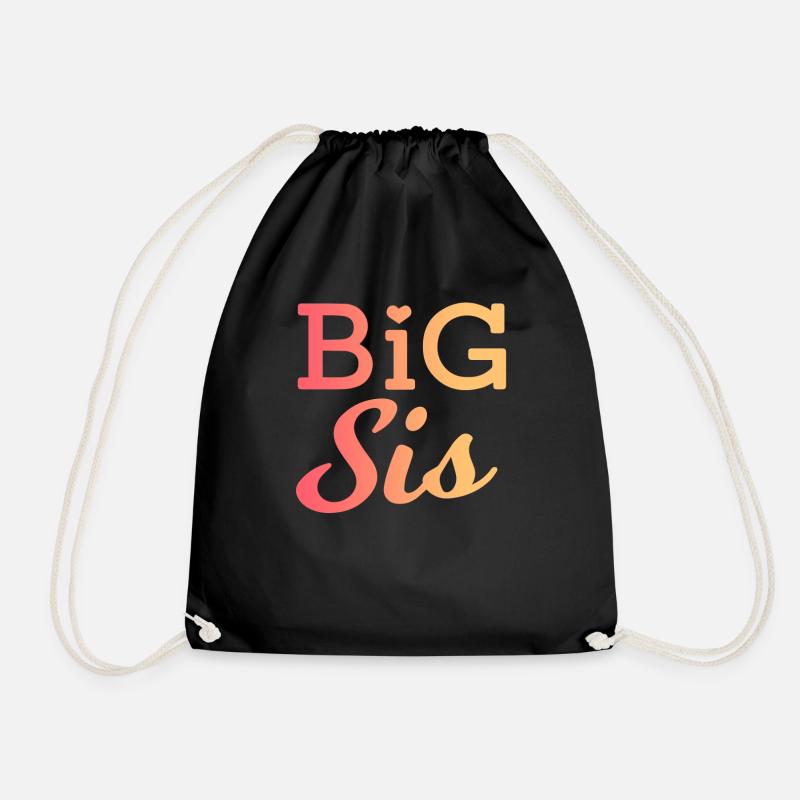 Big Sister - Drawstring Bag - black