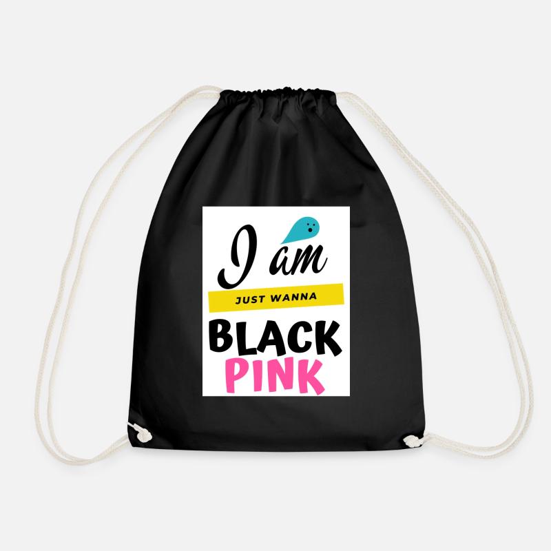 Ich bin Blac Pink, nur Wanna. - Turnbeutel - Schwarz