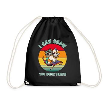 i can show you some trash - Sac de sport léger - noir - Devant