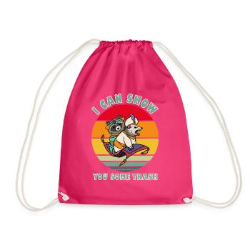 i can show you some trash - Sac de sport léger - fuchsia - Devant