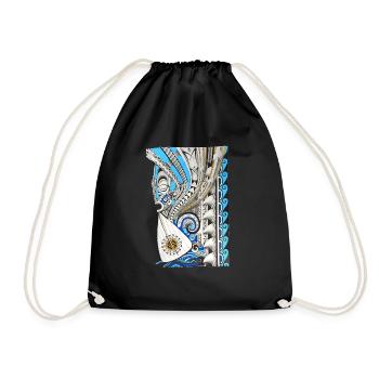 Vaa pirogue tahitienne - Sac de sport léger - noir - Devant