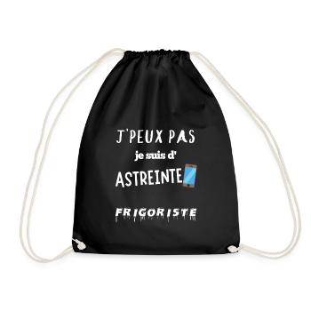 Je peux pas je suis d'astreinte frigoriste - Sac de sport léger - noir - Devant