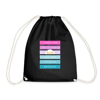 Danser la bachata dans ma tête - danseuse de rêve - Sac de sport léger - noir - Devant