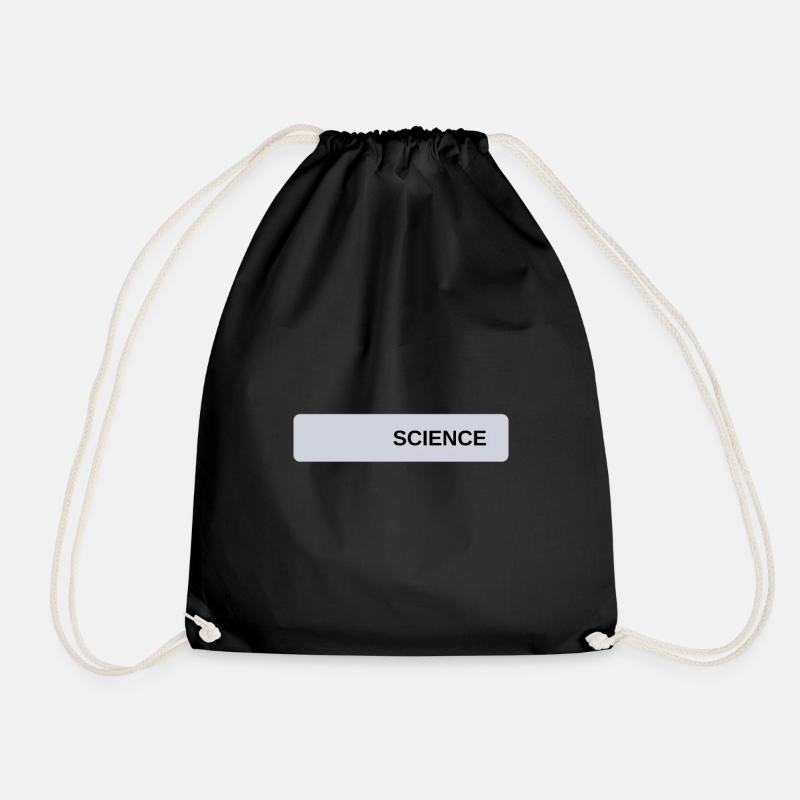 Science - Drawstring Bag - black