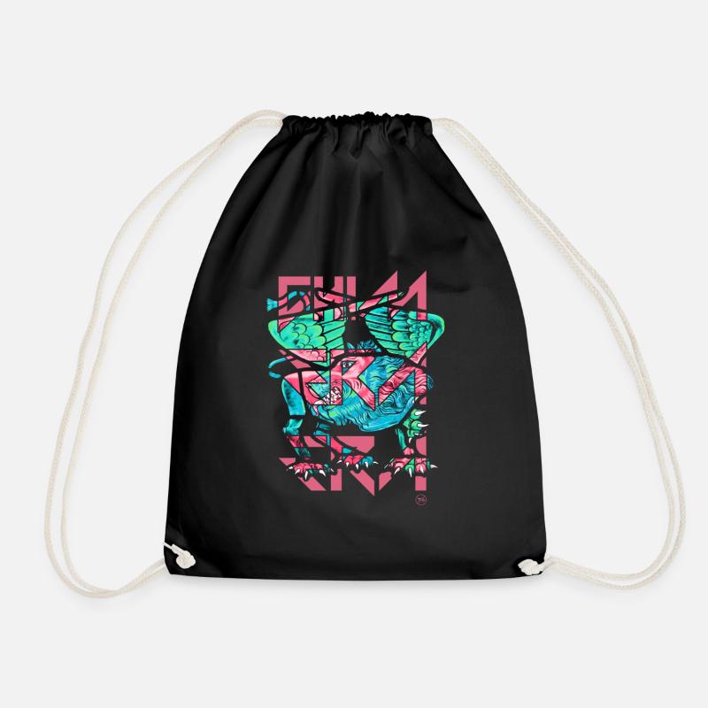 Chimera 1 - Drawstring Bag - black