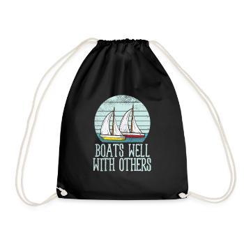 Bateaux bien avec d’autres nautiques - Sac de sport léger - noir - Devant