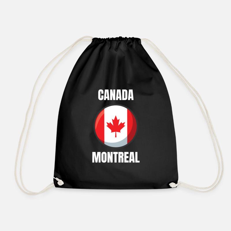 Montreal Canada Geschenkidee - Turnbeutel - Schwarz