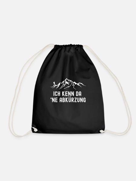 Ich kenn da 'ne Abkürzung - Turnbeutel - Schwarz