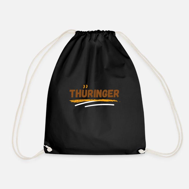 Thüringer Bratwurst Thüringen Ostdeutschland - Turnbeutel - Schwarz