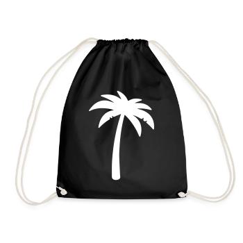 symbole de la paume - Sac de sport léger - noir - Devant