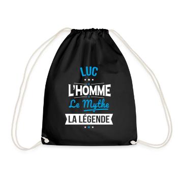 Luc - L'Homme - Le Mythe - La Légende - Sac de sport léger - noir - Devant