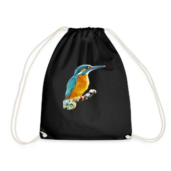Eisvogel - Turnbeutel - Schwarz - Vorne