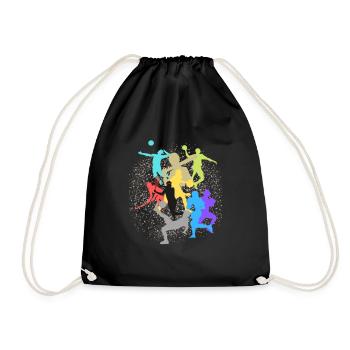 Sport de balles et ballons - Sac de sport léger - noir - Devant