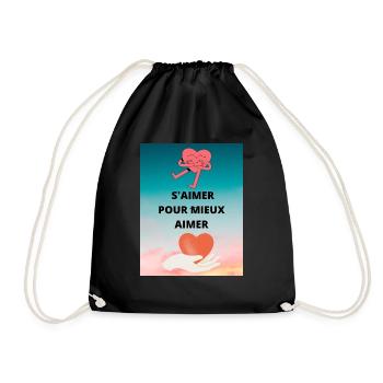 S AIMER POUR MIEUX AIMER - Sac de sport léger - noir - Devant