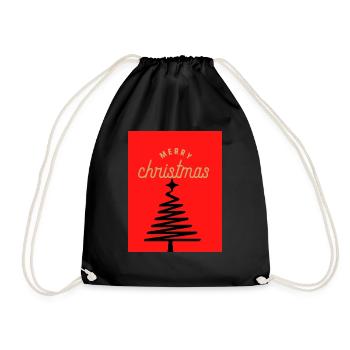Untitled 3 christmas - Drawstring Bag - black - Front