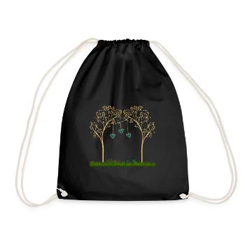 Tree of Love - Drawstring Bag - black - Front