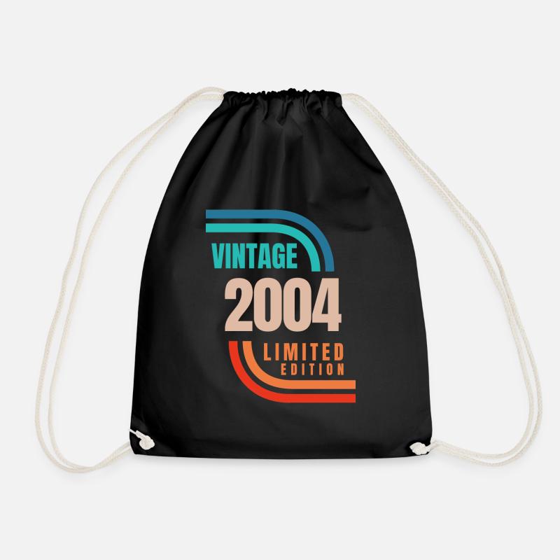Vintage 2004 limited edition - Drawstring Bag - black