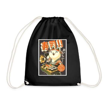 Noodle Ramen Japanese design Tshirt by Eiaru - Sac de sport léger - noir - Devant