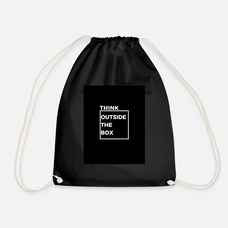 Think outside the box - Turnbeutel - Schwarz