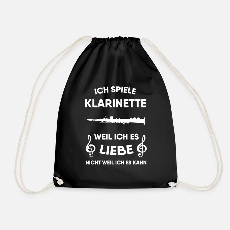 Klarinette - Turnbeutel - Schwarz