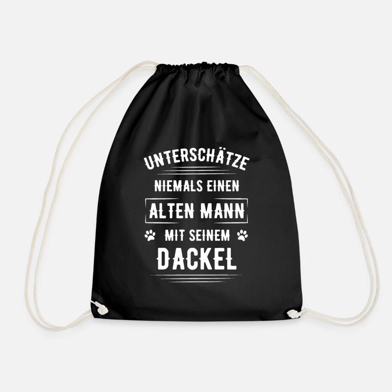 Dackel - Turnbeutel - Schwarz