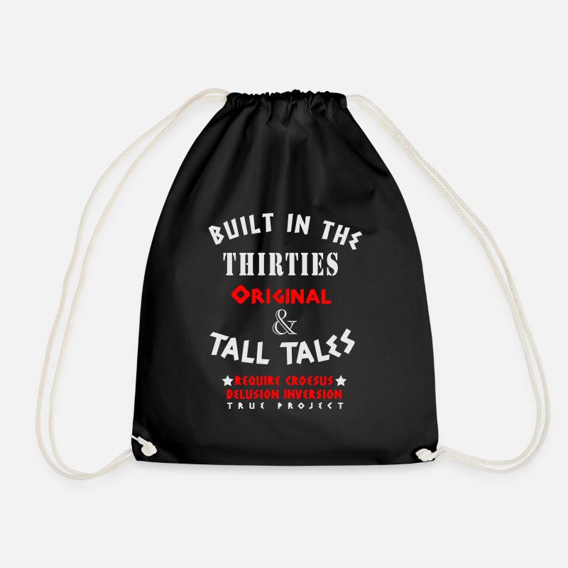 Tall Tales True Project 2 - Drawstring Bag - black