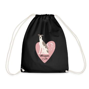 Whippet Forever - Drawstring Bag - black - Front