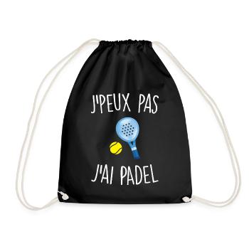 J'peux pas j'ai padel - Sac de sport léger - noir - Devant
