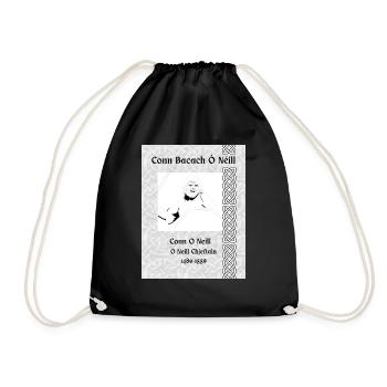 Conn O Neill, Chieftain of the O Neills 1480-1559 - Drawstring Bag - black - Front
