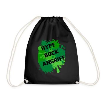 7vs Wild Bock Angriff Motivation Natur Abenteuer - Turnbeutel - Schwarz - Vorne