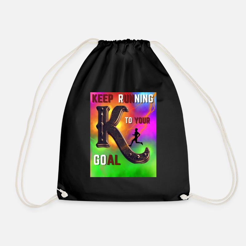 Goal Design - Drawstring Bag - black