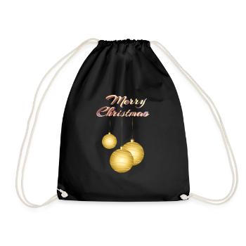 T-shirt de Noël pour de belles fêtes en famille. - Sac de sport léger - noir - Devant