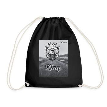 King - Turnbeutel - Schwarz - Vorne