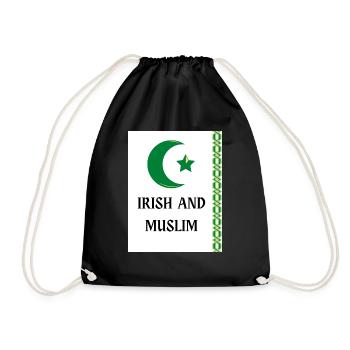 Irish and Muslim - Drawstring Bag - black - Front