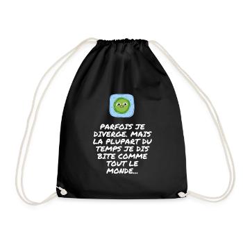 Ne cherchez pas plus loin que le t-shirt GRO ZIZI. - Sac de sport léger - noir - Devant
