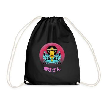 Geisha vivante - Sac de sport léger - noir - Devant