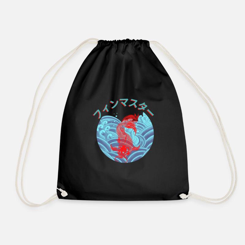 Flossenmeister_ フィンマスター - Drawstring Bag - black