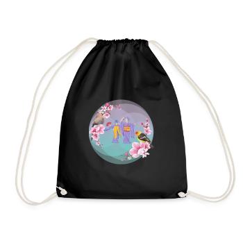 Geisha_Harmony - Turnbeutel - Schwarz - Vorne