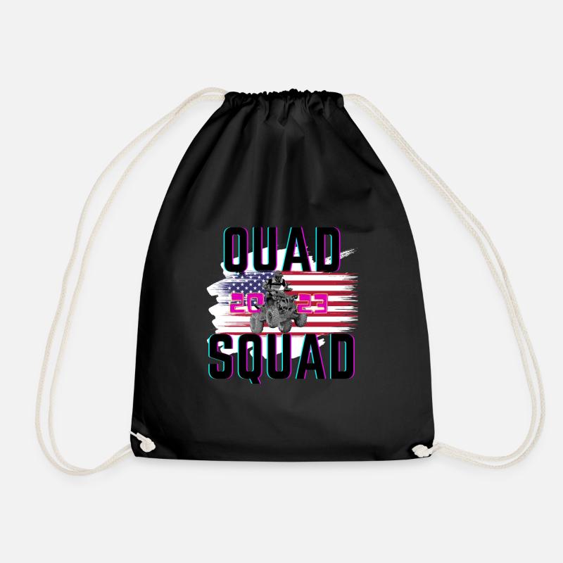 QUAD SQUAD USA 2023 - Turnbeutel - Schwarz