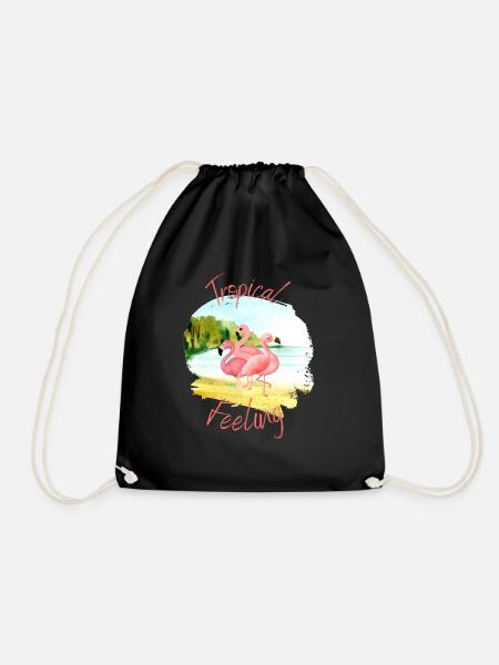 Tropical Feeling - Turnbeutel - Schwarz
