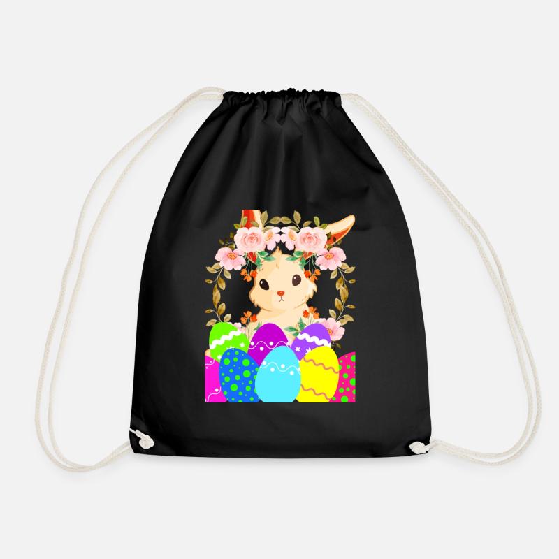6 - Drawstring Bag - black