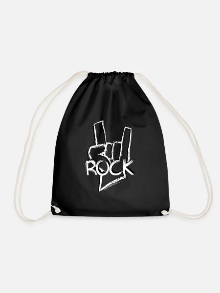 Allons rock! -Rocher - Sac de sport léger - noir