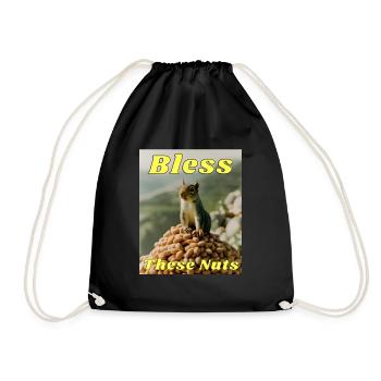 Bénissez ces noix - Sac de sport léger - noir - Devant