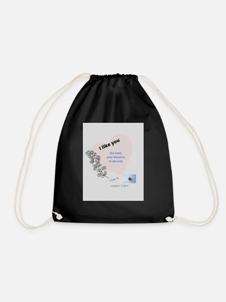 God's Healing - Drawstring Bag - black